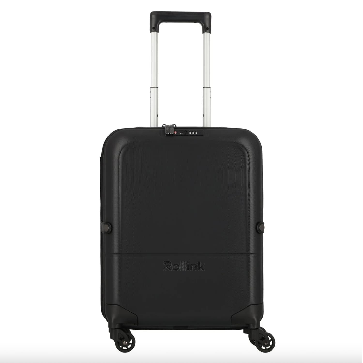 Чемодан складной Rollink FLEX LIGHT 55x40x20 см, 4 колеса, черный