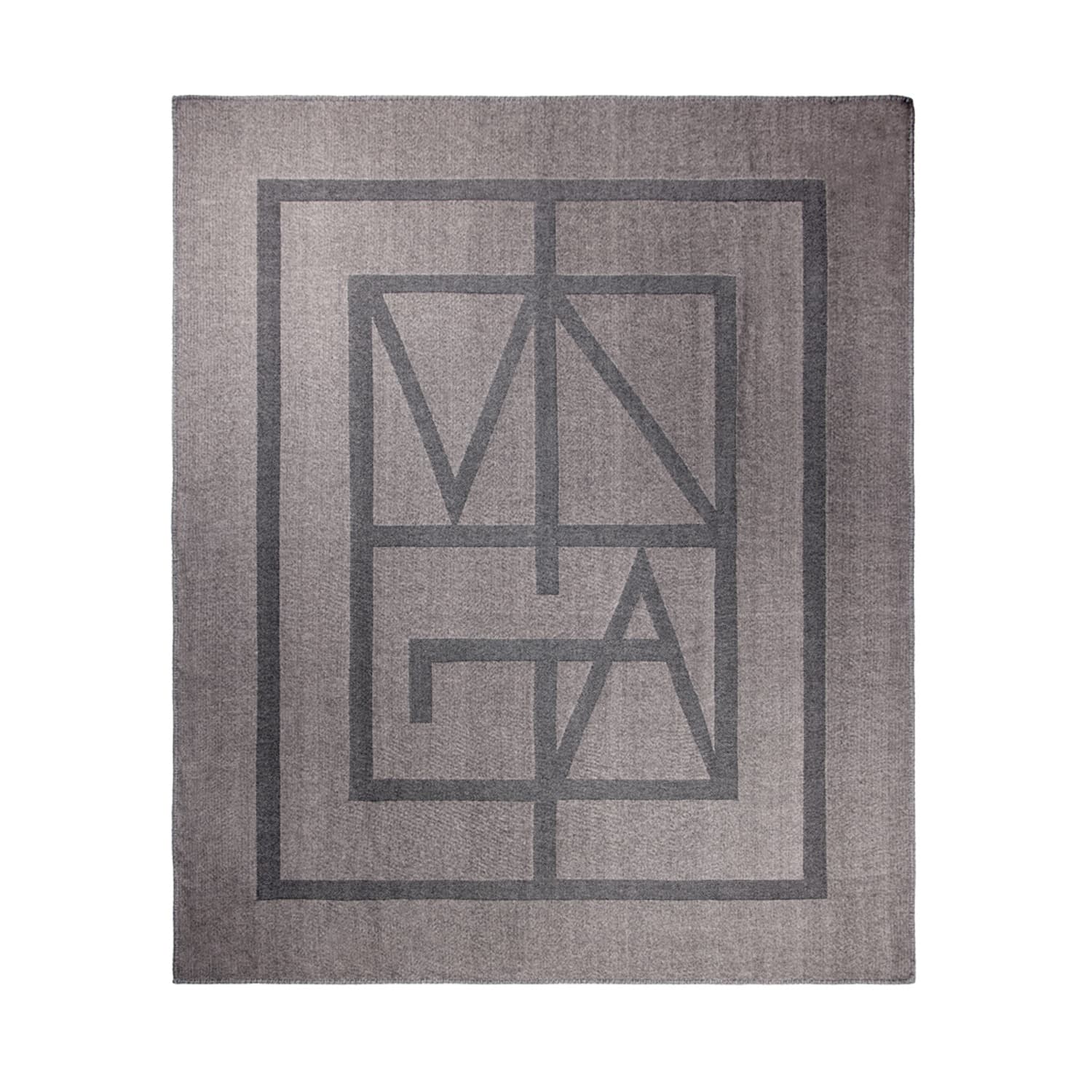Плед VINGA Monogram из переработанного полиэстера GRS, 170x130 см