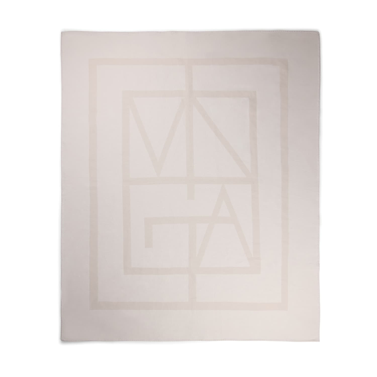 Плед VINGA Monogram из переработанного полиэстера GRS, 170x130 см
